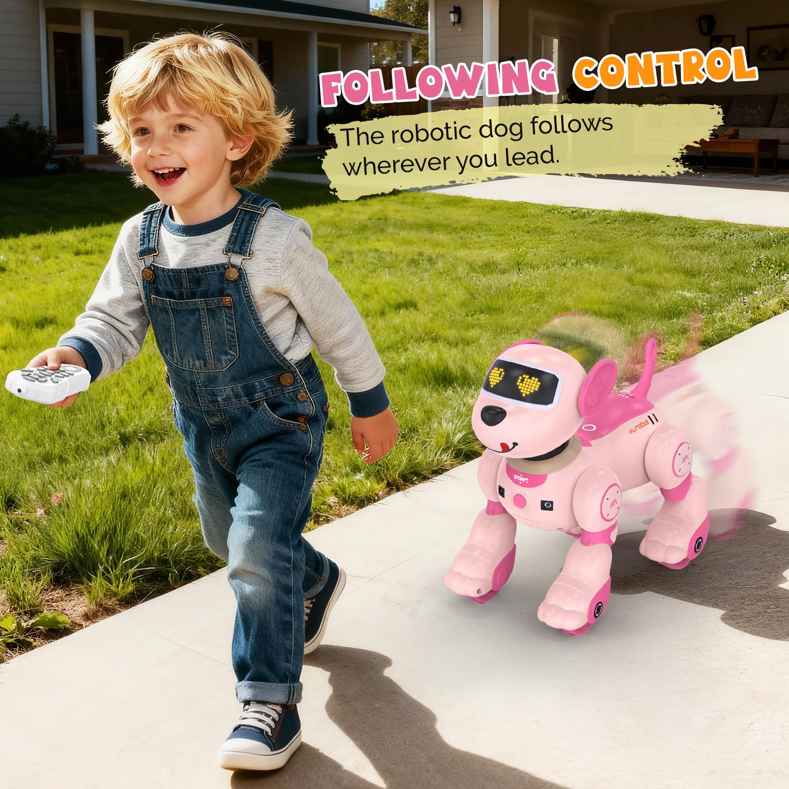 PRANITE Robot Dog in programming mode for custom sequences