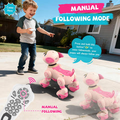 PRANITE Robot Dog Toy with remote control enabling precise movement and guided fun.