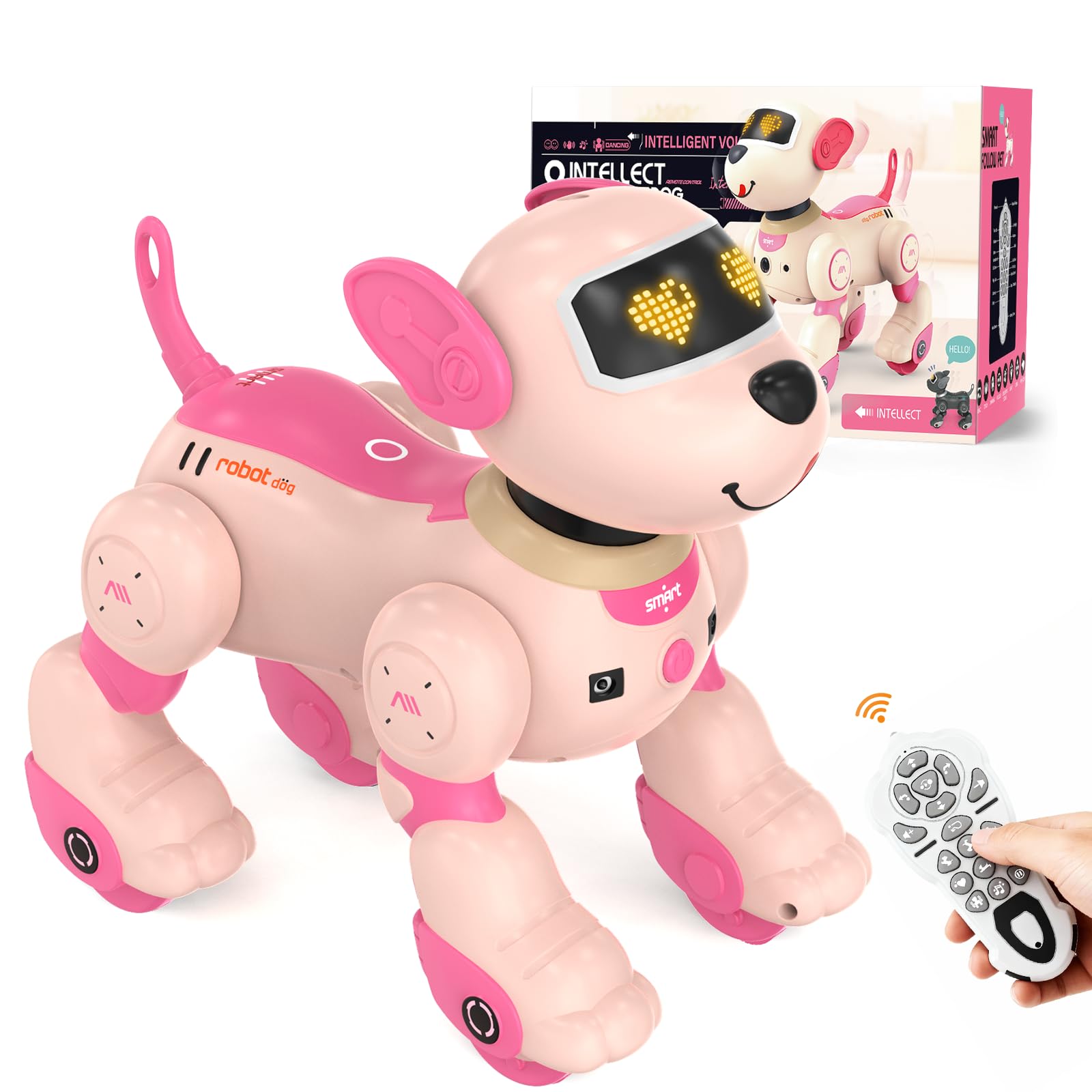 PRANITE Robot Dog Toy standing, inviting imaginative play and hands-on learning.