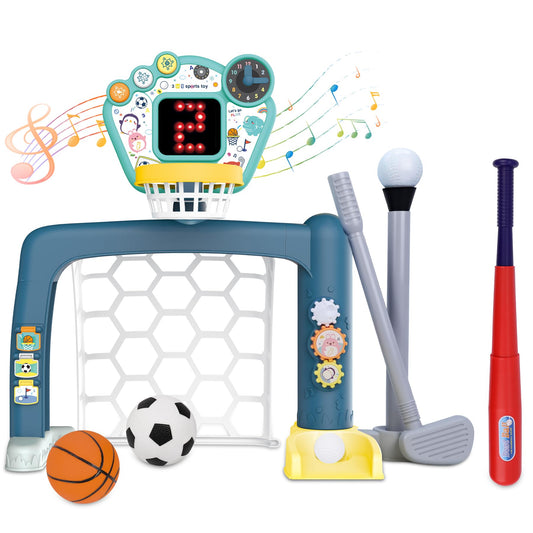 PRE-WORLD 4-in-1 adjustable hoop boosts toddler coordination through play