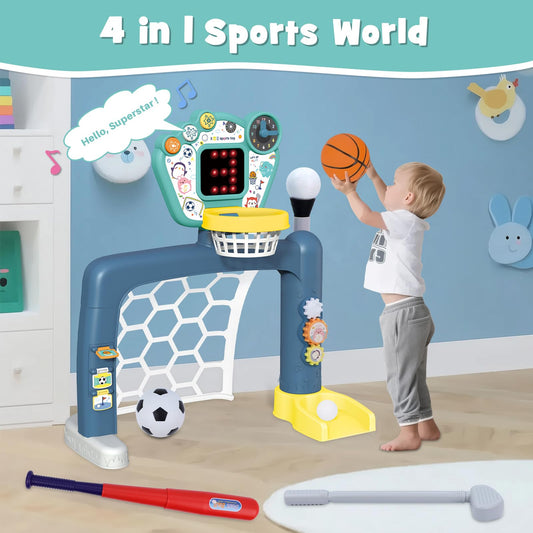 PRE-WORLD multi-sport play area encourages active exploration for kids