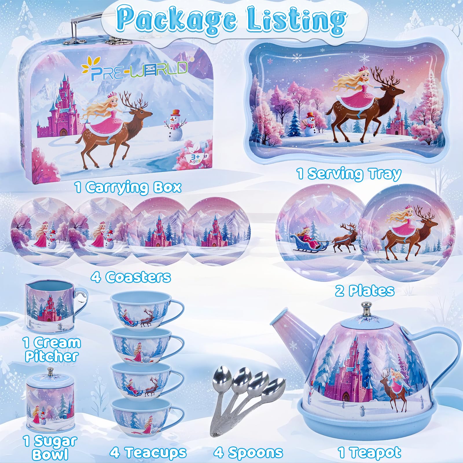 PRE-WORLD Princess Tea Time Teacups promoting sharing and social play among toddlers.