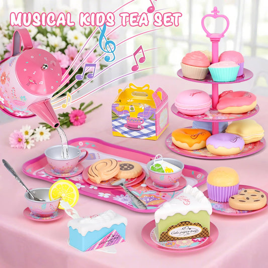 PRE-WORLD 3-tier cake stand highlights layered desserts during pretend parties.