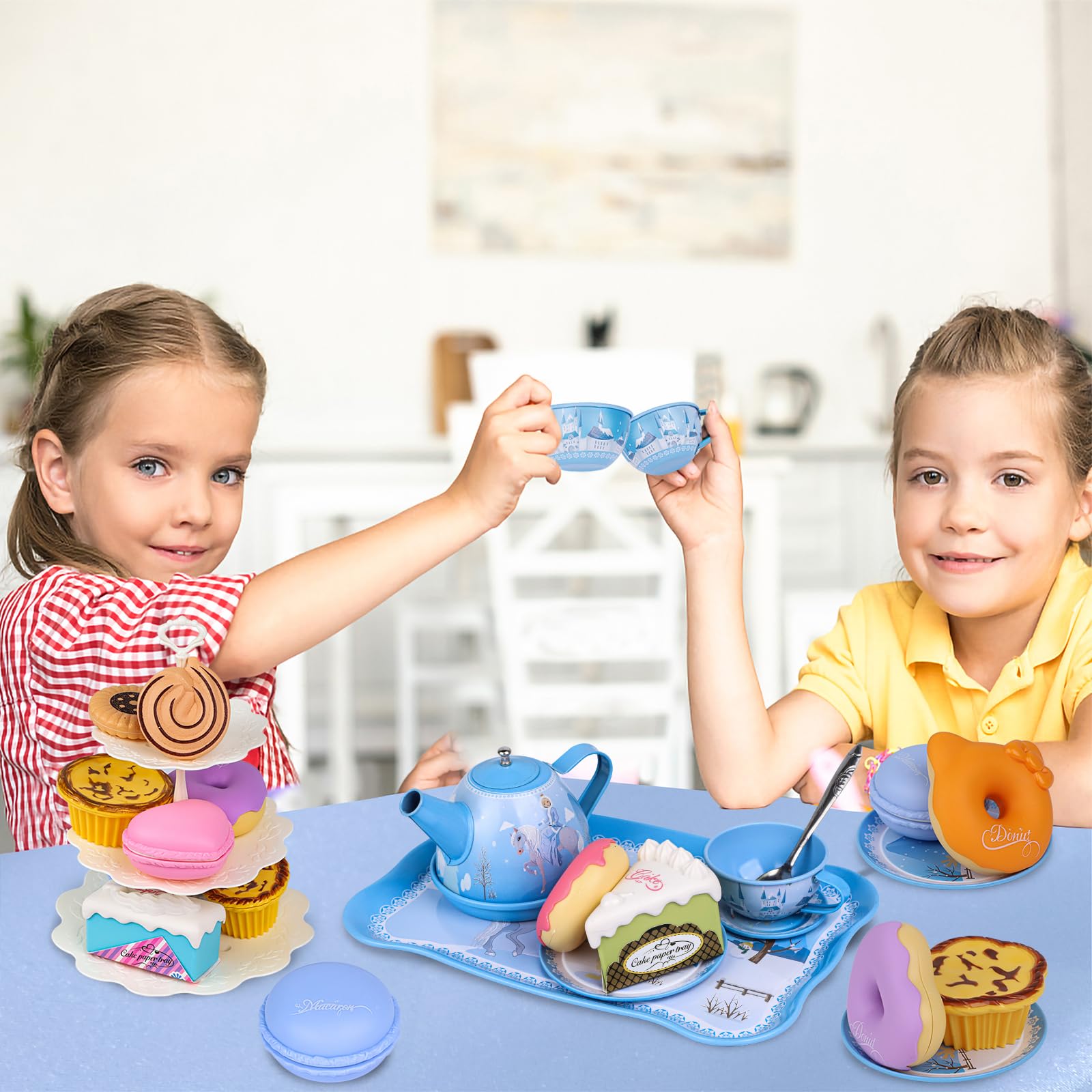 PRE-WORLD gloves enable graceful tea time dressing up and pretend rituals.