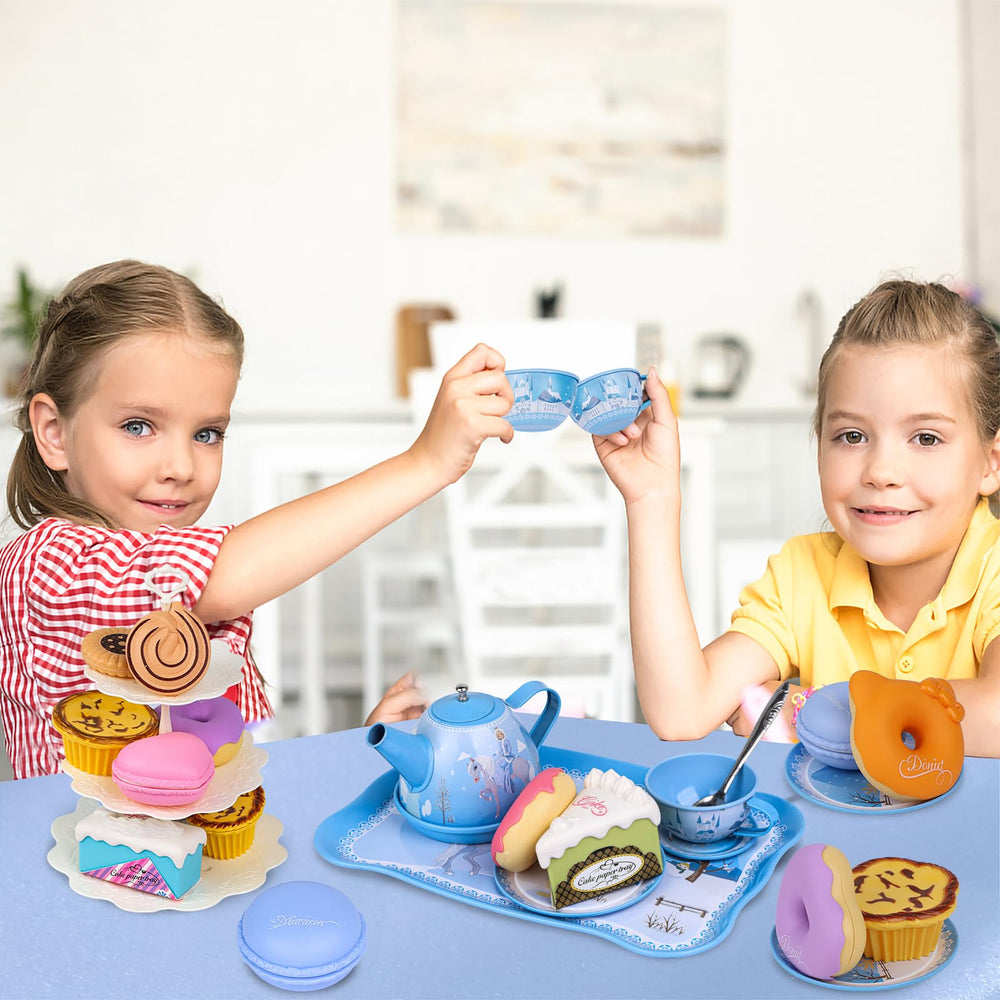 PRE-WORLD gloves enable graceful tea time dressing up and pretend rituals.