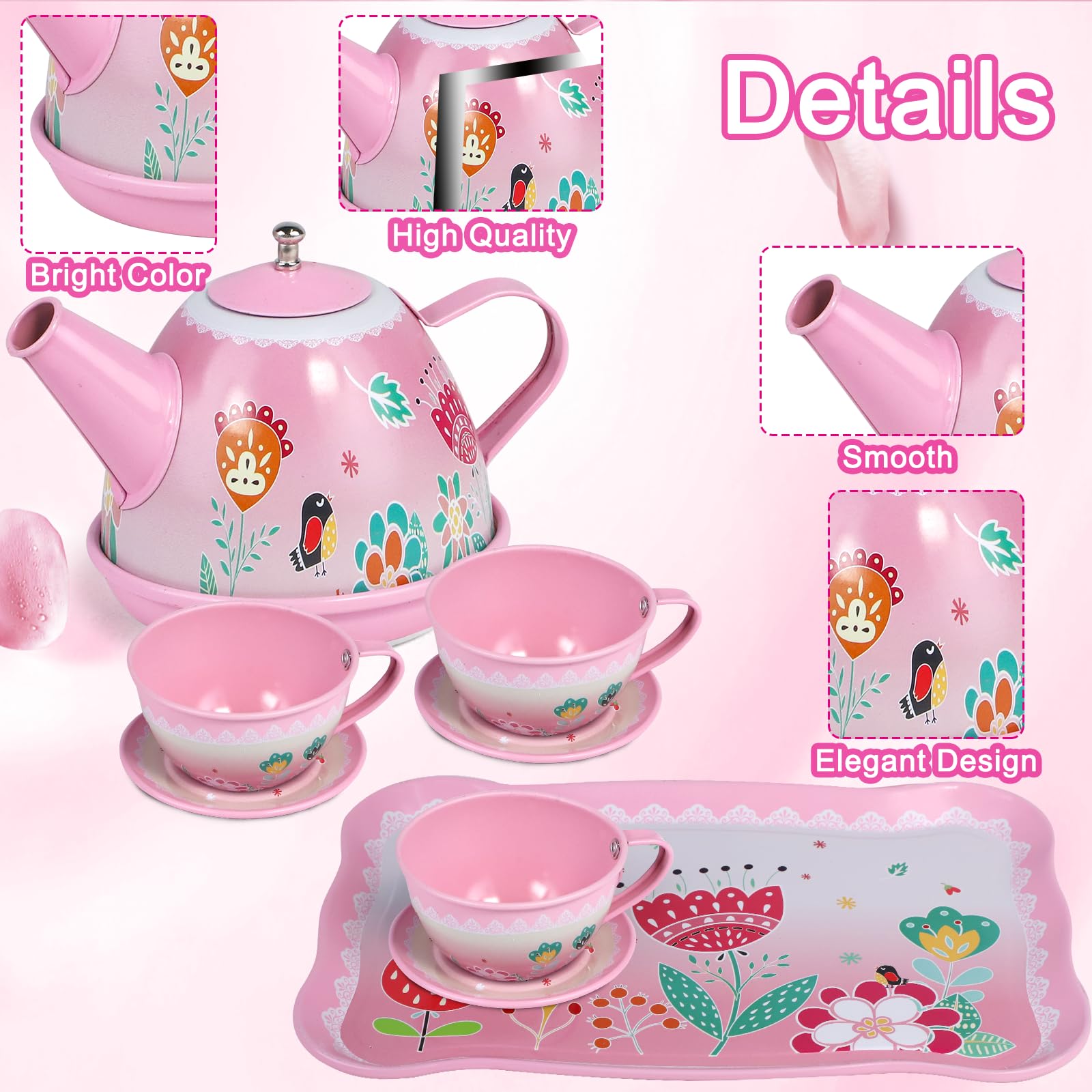 PRE-WORLD dessert plates enhance mini party presentation and role play