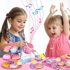PRE-WORLD 23-piece pretend food set enriches play scenarios.