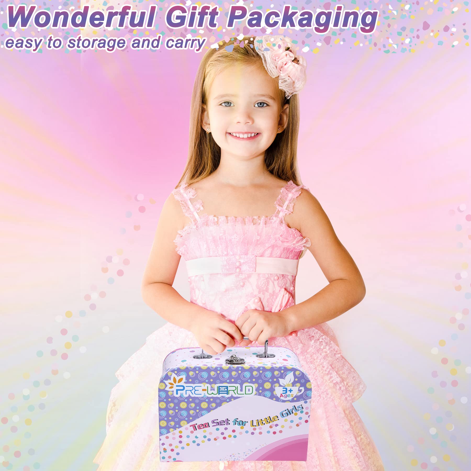 PRE-WORLD princess dress-up accessories for dress-up play and imaginative storytelling.