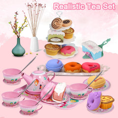 PRE-WORLD serving tray supports organized pretend tea party activities