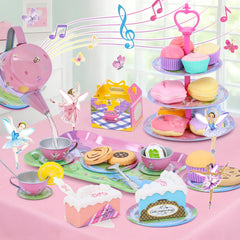 PRE-WORLD tea party set serving tray for sharing pretend treats
