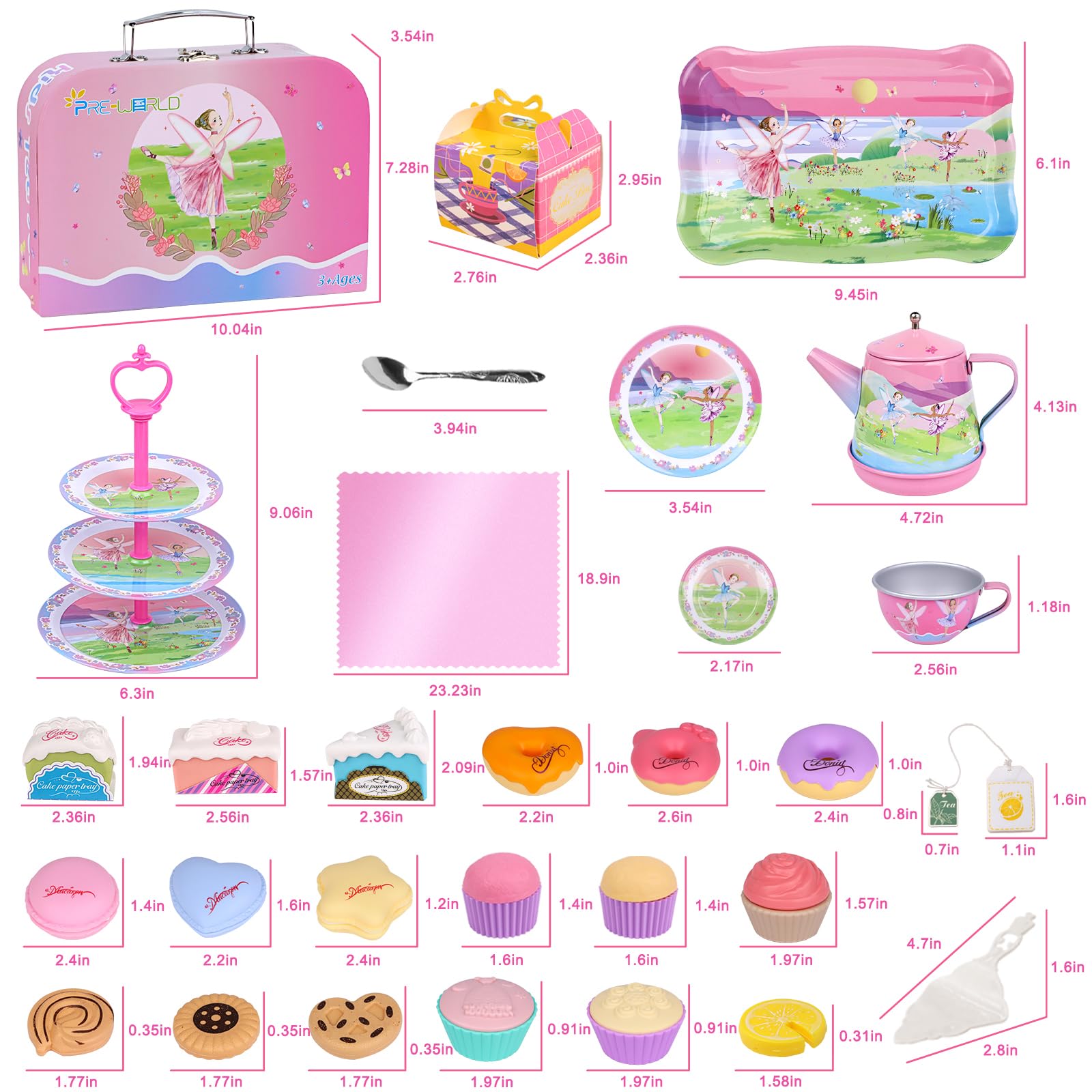 PRE-WORLD tablecloth sets a cozy scene for kids' tea time