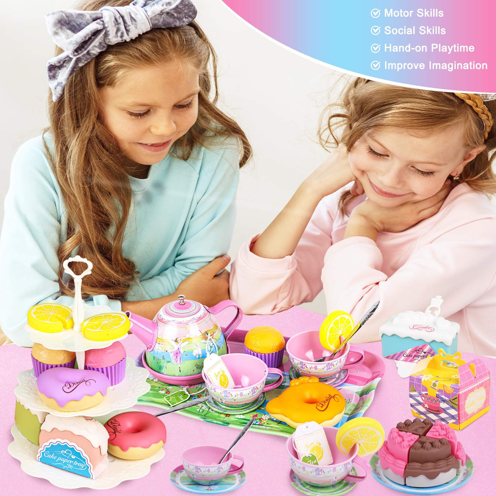 PRE-WORLD 3-tier cake stand adds height to dessert displays.