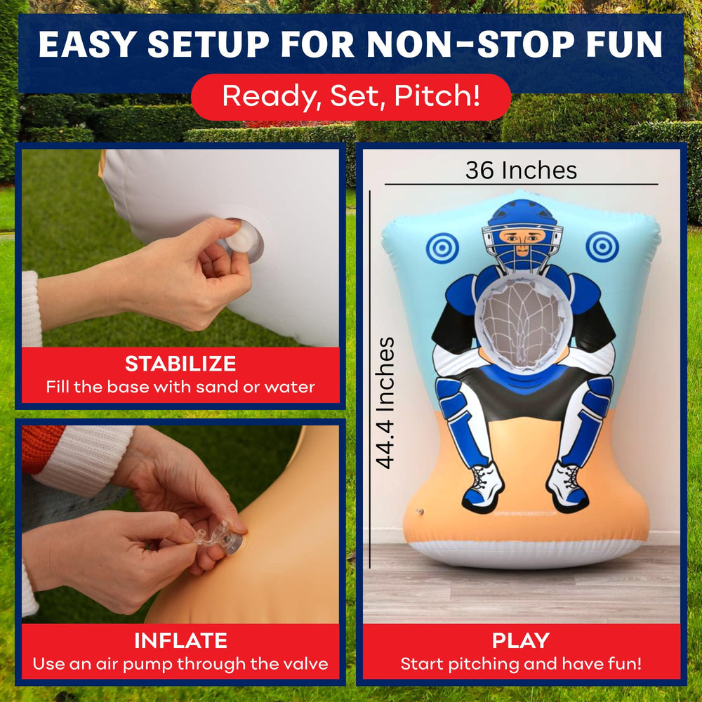 Preferred Toys double-sided toss game with red and blue target zones for friendly competition