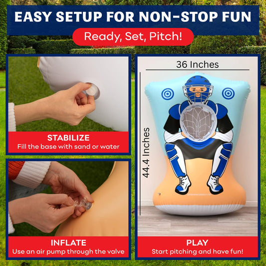 Preferred Toys double-sided toss game with red and blue target zones for friendly competition