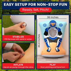 Preferred Toys double-sided toss game with red and blue target zones for friendly competition