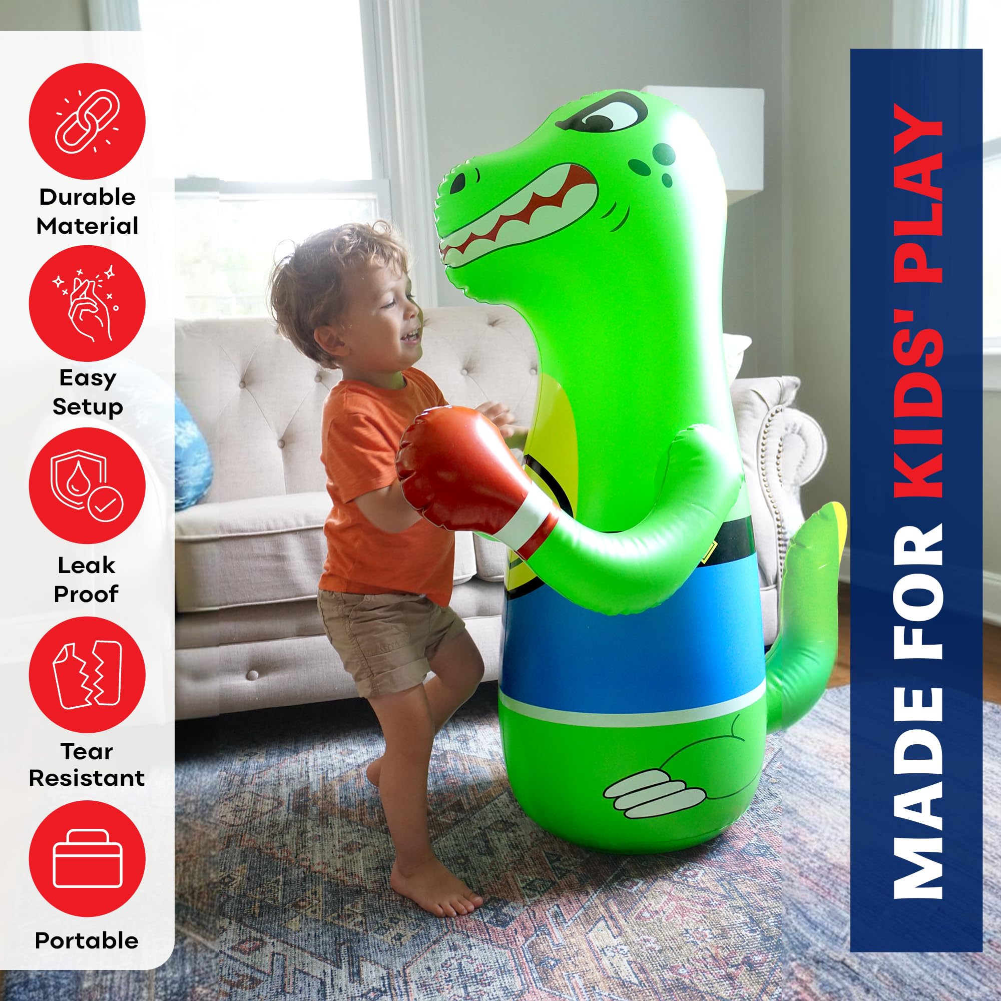 Preferred Toys Bop Bag base fill creates stable practice area