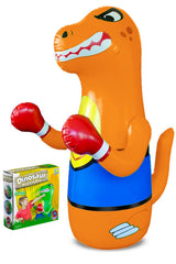 Preferred Toys Dino Punching Bag front view shows vibrant orange design for energetic play
