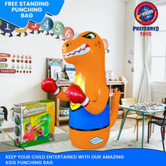 Preferred Toys Dino Punching Bag suitable for indoor play spaces