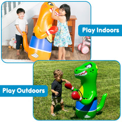 Preferred Toys Dino Punching Bag middle target circle aids focus during play