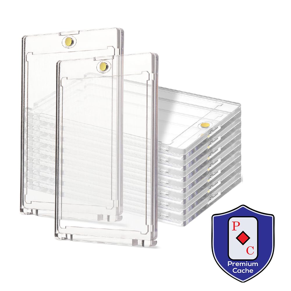 Premium Cache display-ready collection use for showcasing rookie cards and holo foils