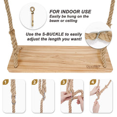 Premkid tree-swing hardware with expansion screws for easy mounting