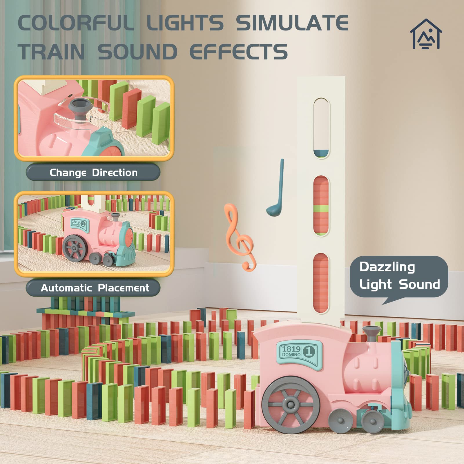 PREPHY domino train color sorting aids early color recognition