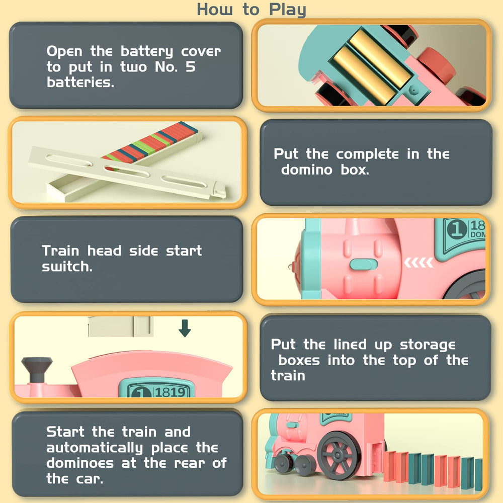 PREPHY domino train family game offers shared interactive play