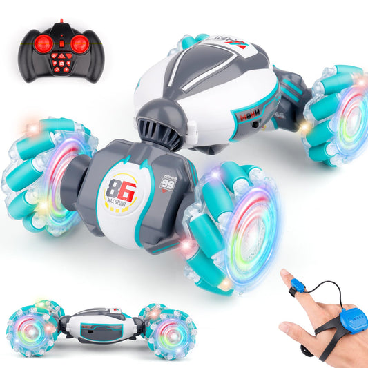 PREPOP Gesture Sensing RC Stunt Car front view for immersive 4WD drifting