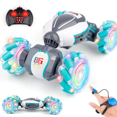 PREPOP Gesture Sensing RC Stunt Car front view for immersive 4WD drifting