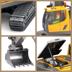 PREPOP excavator toy dual-battery setup for longer play
