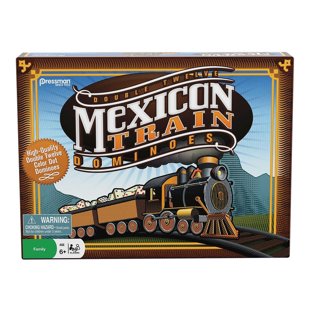 Included train markers and hub for authentic Mexican Train gameplay and strategy.