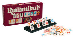 Pressman Rummikub retro-style box featuring classic design and vibrant colors.