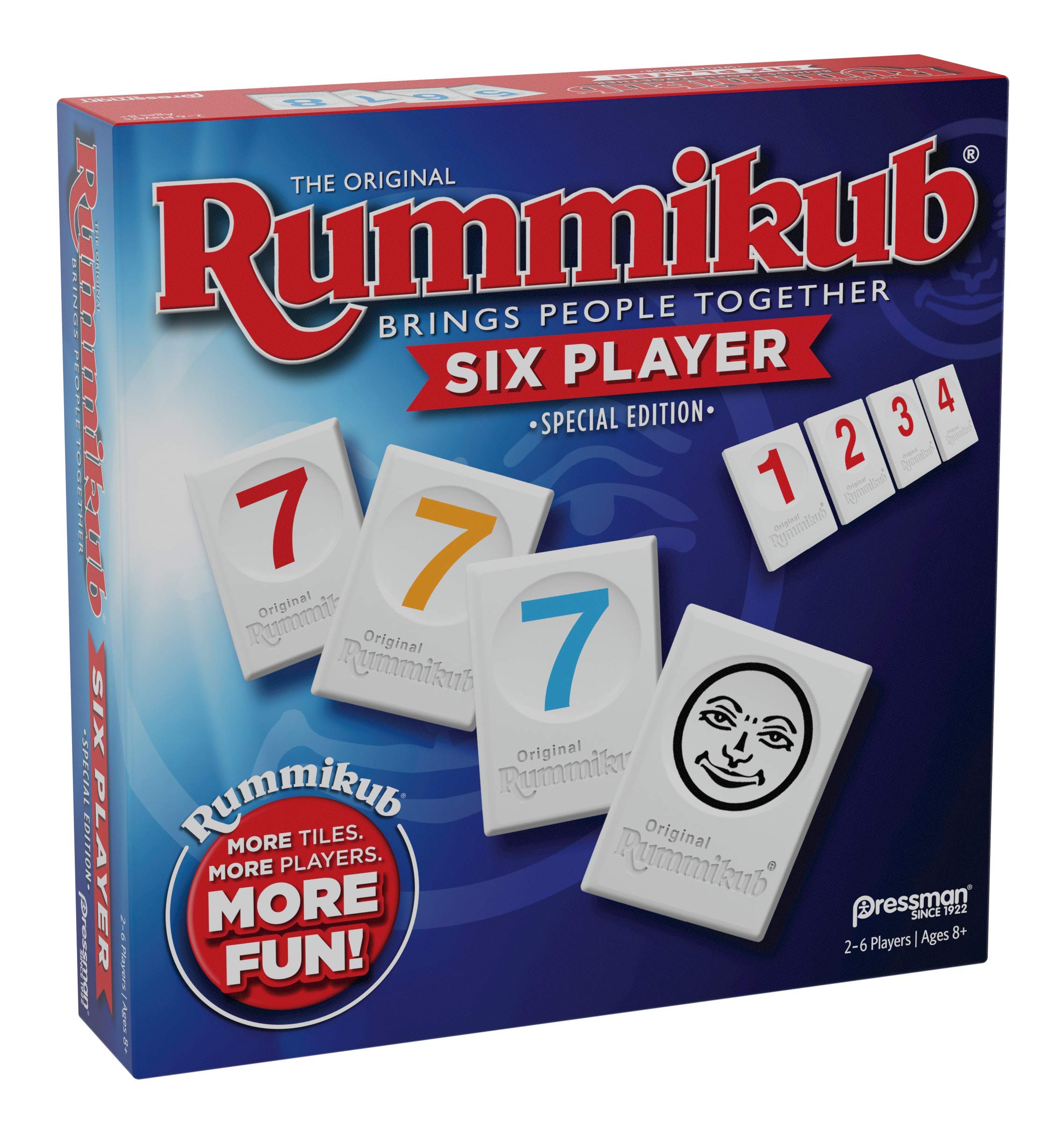 Pressman Rummikub Six-Player Edition game-setup supports quick, ready-to-play sessions.