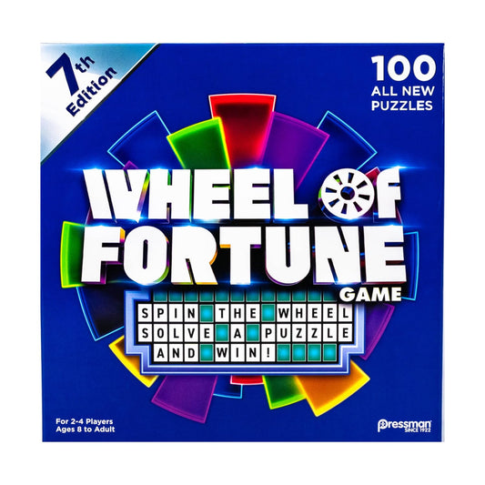 Pressman Wheel of Fortune 7th Edition wheel for family-friendly game night