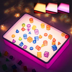 PreTrans Sand Painting Light Box for kids showing a glow-ready surface for creative drawing