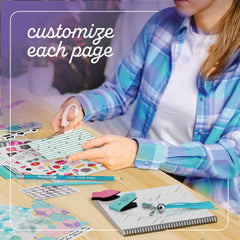 Pretty Me DIY Journal Kit heart clips brighten layouts
