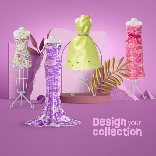 Pretty Me fashion sketchbook shows initial design ideas for aspiring creators.
