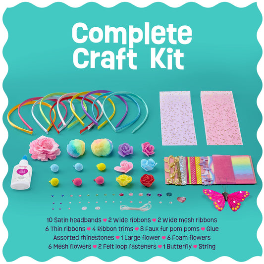 Pretty Me satin headbands provide smooth bases for custom embellishments.