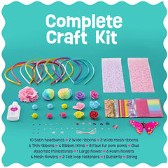 Pretty Me satin headbands provide smooth bases for custom embellishments.