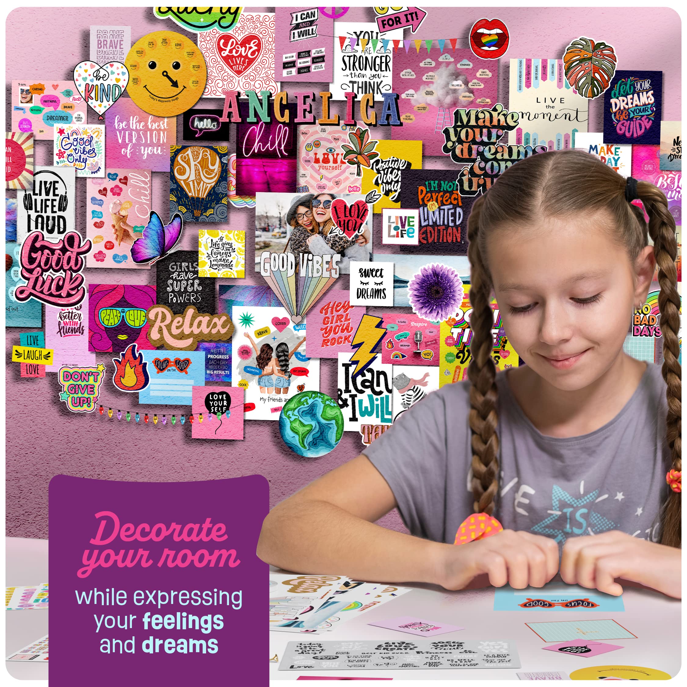 Pretty Me artworks collection with 150+ designs for mix-and-match displays.