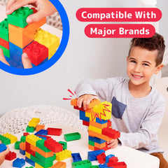 PREXTEX red square blocks for tower creation and problem-solving play.