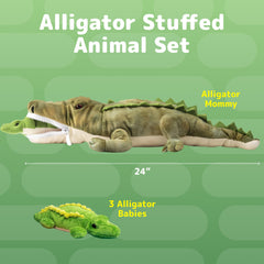 Zippered baby compartments on PREXTEX alligator for easy storage and transport
