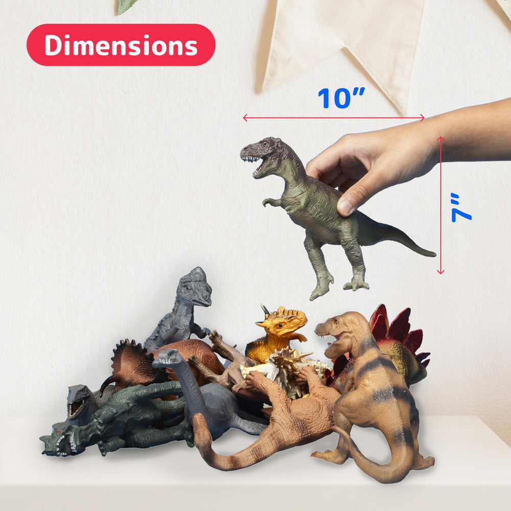 PREXTEX Velociraptor 10-inch figure with vivid colors for storytelling.