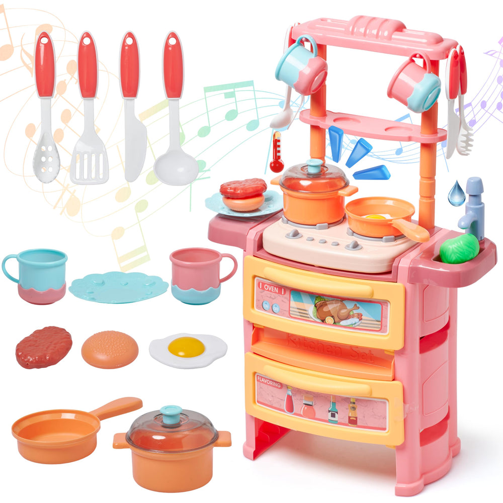 Prextex kitchen stove with lights and sounds for imaginative cooking play.
