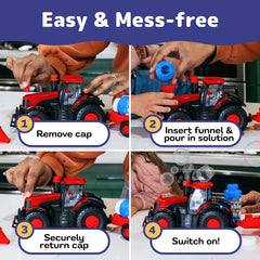Outdoor bubble play setup from Prextex boosts imaginative farming fun.