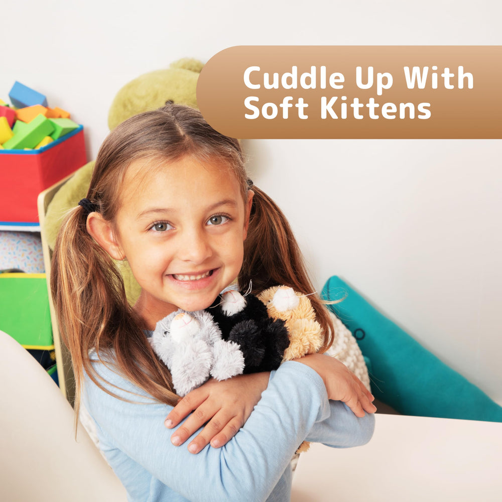 Kittens tucked inside mommy cat spark imaginative storytelling sessions.