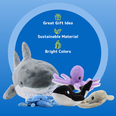 Whale inside PREXTEX shark invites gentle role-play and cuddles