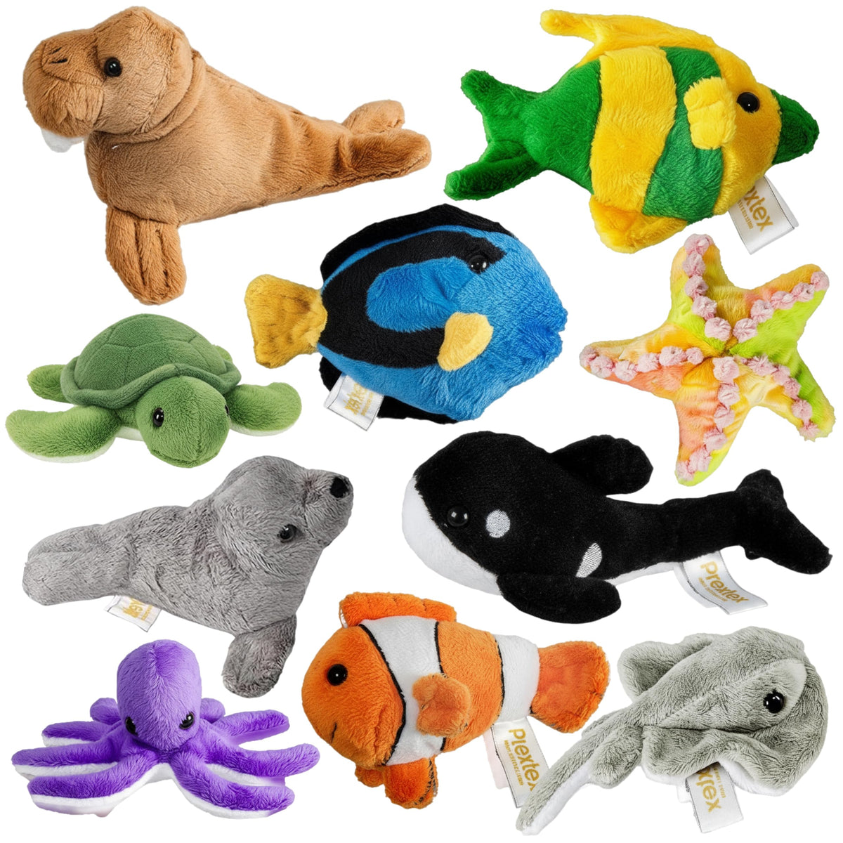 PREXTEX sea life turtle plush for soft hugs and display