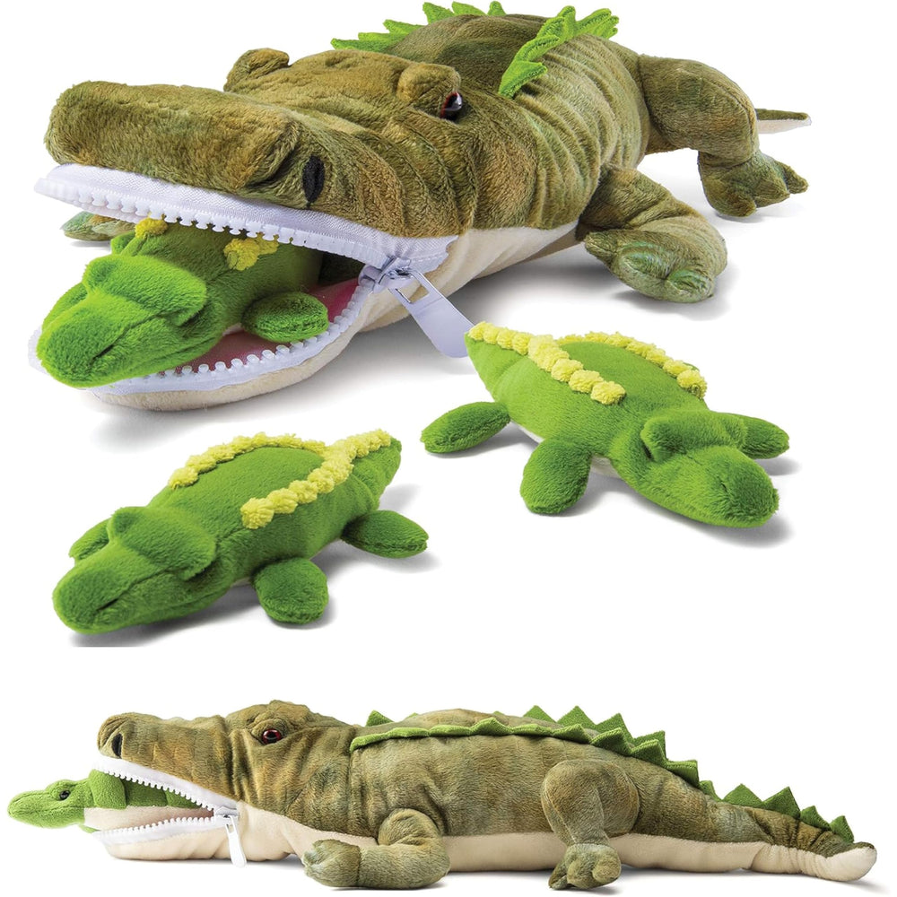 PREXTEX stuffed alligator mommy 24-inch plush for hugs and imaginative play