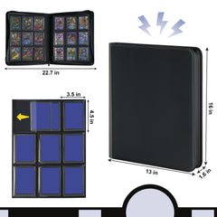 PREZA Toploader Binder 9-pocket pages enable quick browsing during trades.